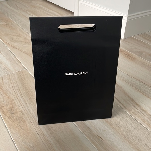 NEW SAINT LAURENT PAPER GIFT BAG - Picture 2 of 6